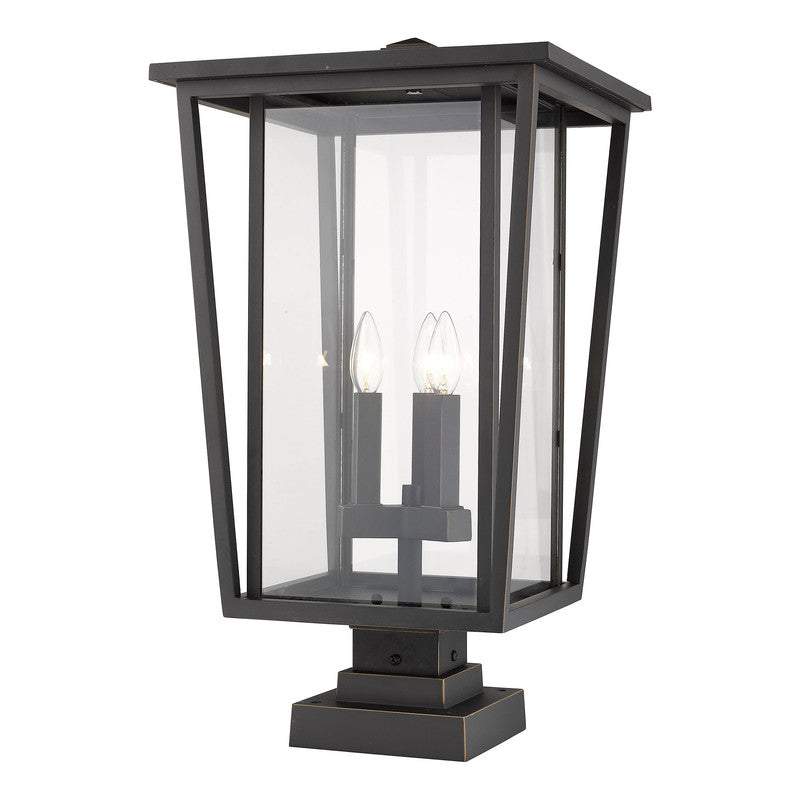 Z-Lite 571PHXLS-SQPM - Seoul 3 Light 14" Pier Mount