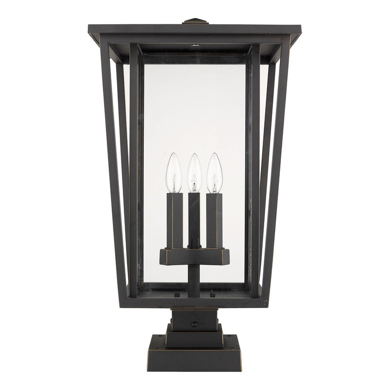 Z-Lite 571PHXLS-SQPM - Seoul 3 Light 14" Pier Mount