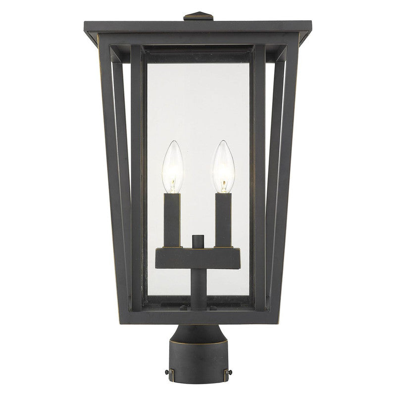 Z-Lite 571PHBR - Seoul 2 Light 11" Post Mount