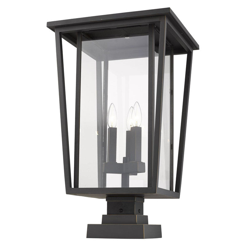 Z-Lite 571PHXLS-SQPM - Seoul 3 Light 14" Pier Mount