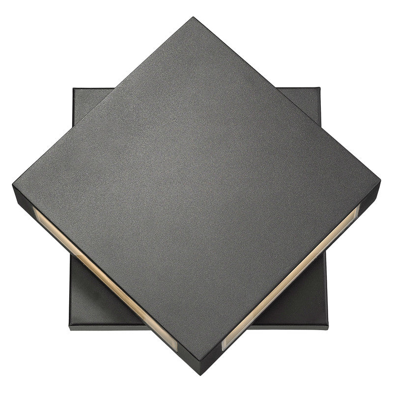 Z-Lite 572B-LED - Quadrate 2 Light 11" Sconce