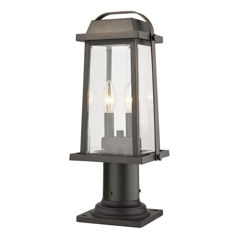 Z-Lite 574PHMR-533PM - Millworks 2 Light 8" Pier Mount