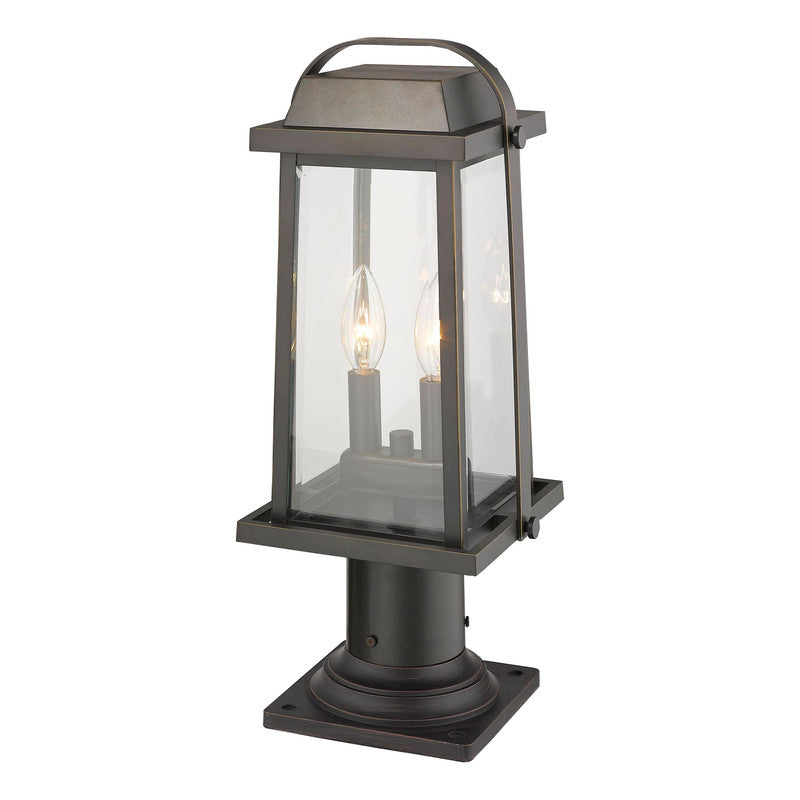 Z-Lite 574PHMR-533PM - Millworks 2 Light 8" Pier Mount