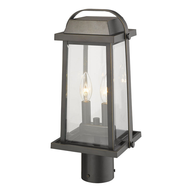 Z-Lite 574PHMR - Millworks 2 Light 8" Post Mount