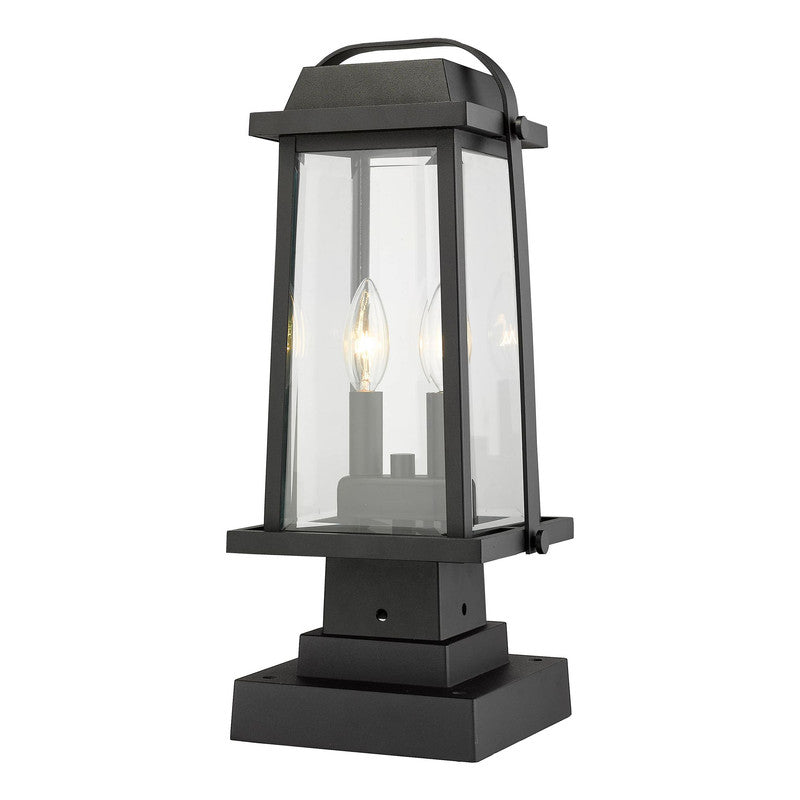 Z-Lite 574PHMS-SQPM - Millworks 2 Light 8" Pier Mount