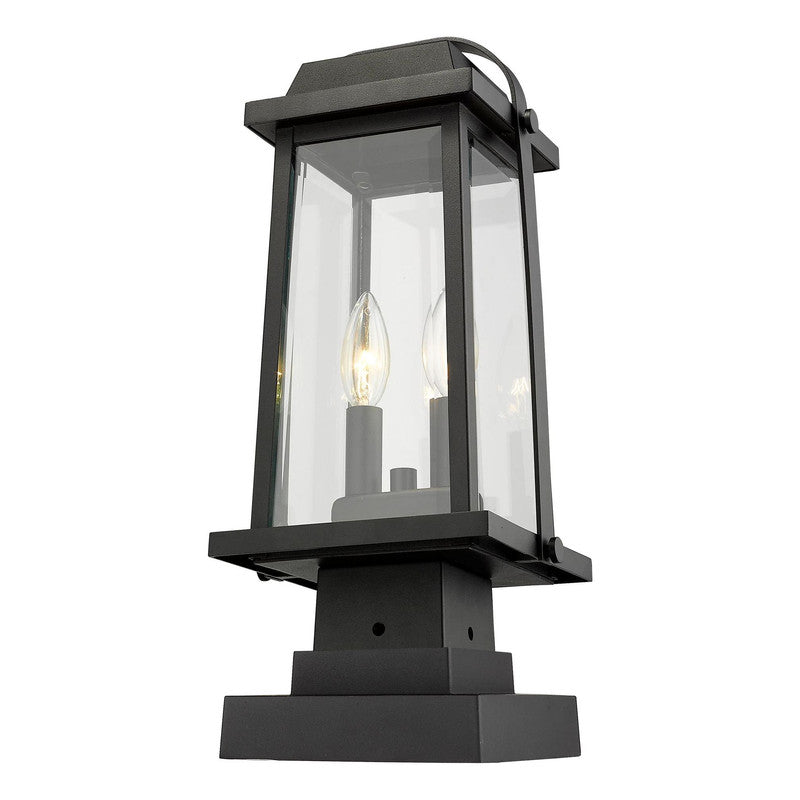 Z-Lite 574PHMS-SQPM - Millworks 2 Light 8" Pier Mount