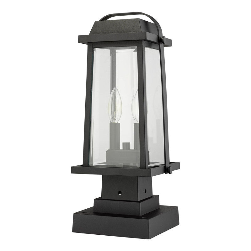 Z-Lite 574PHMS-SQPM - Millworks 2 Light 8" Pier Mount