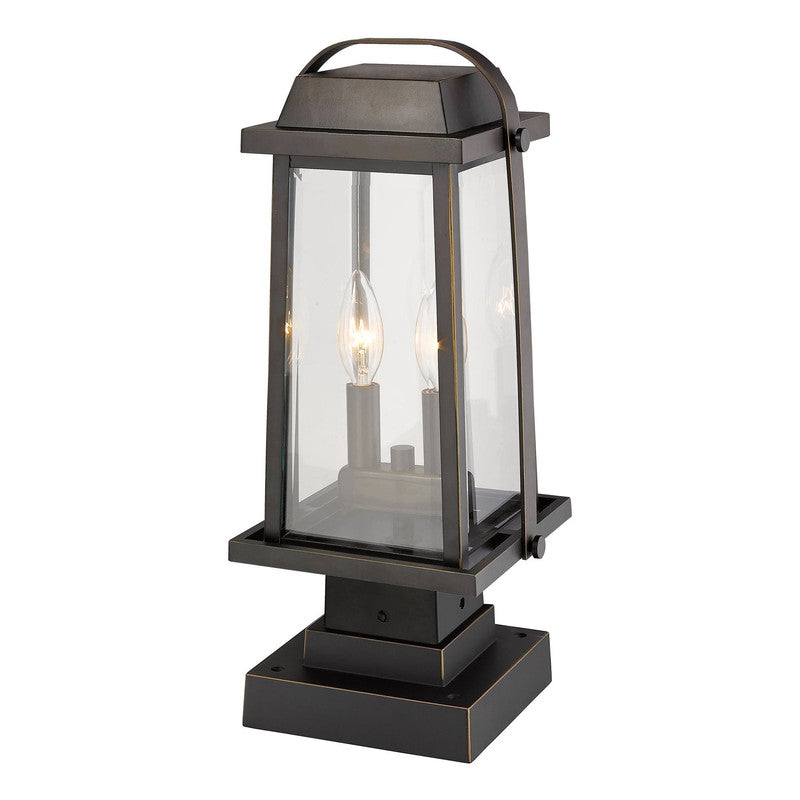 Z-Lite 574PHMS-SQPM - Millworks 2 Light 8" Pier Mount
