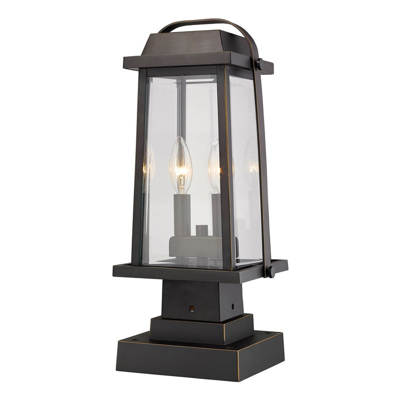Z-Lite 574PHMS-SQPM - Millworks 2 Light 8" Pier Mount