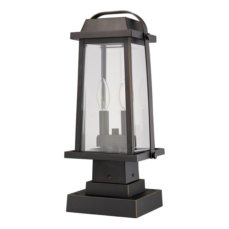 Z-Lite 574PHMS-SQPM - Millworks 2 Light 8" Pier Mount