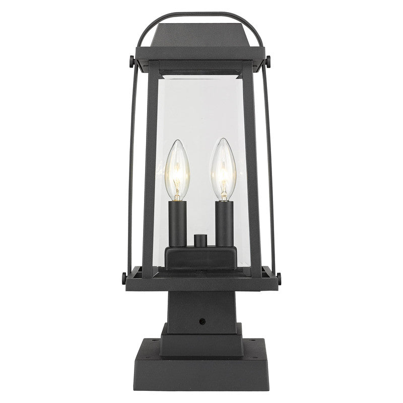 Z-Lite 574PHMS-SQPM - Millworks 2 Light 8" Pier Mount