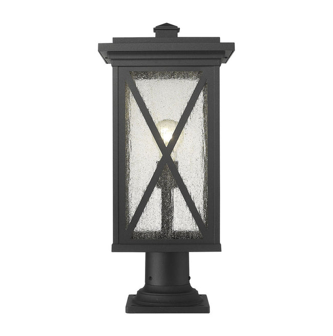 583PHBR-533PM - Brookside 1 Light 10" Pier Mount