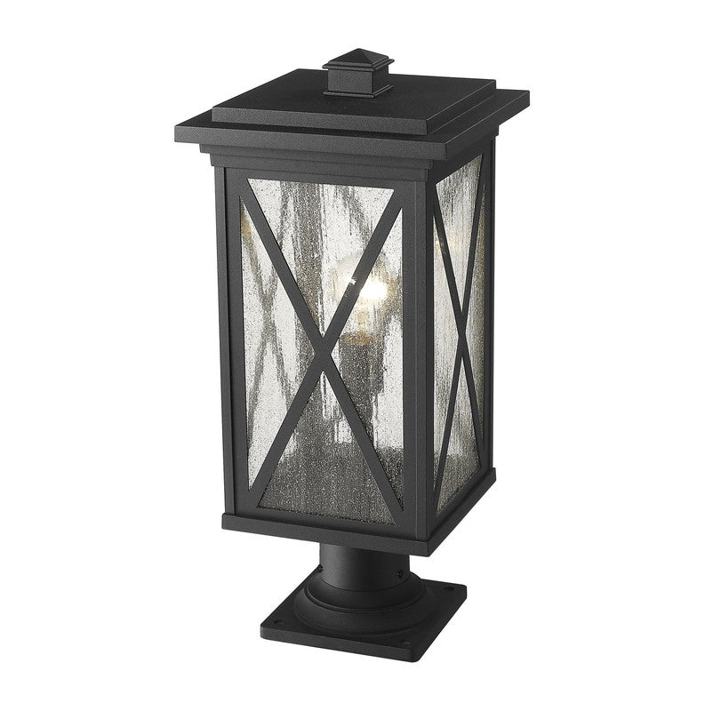 583PHBR-533PM - Brookside 1 Light 10" Pier Mount