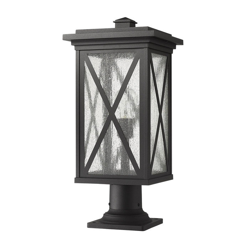 583PHBR-533PM - Brookside 1 Light 10" Pier Mount