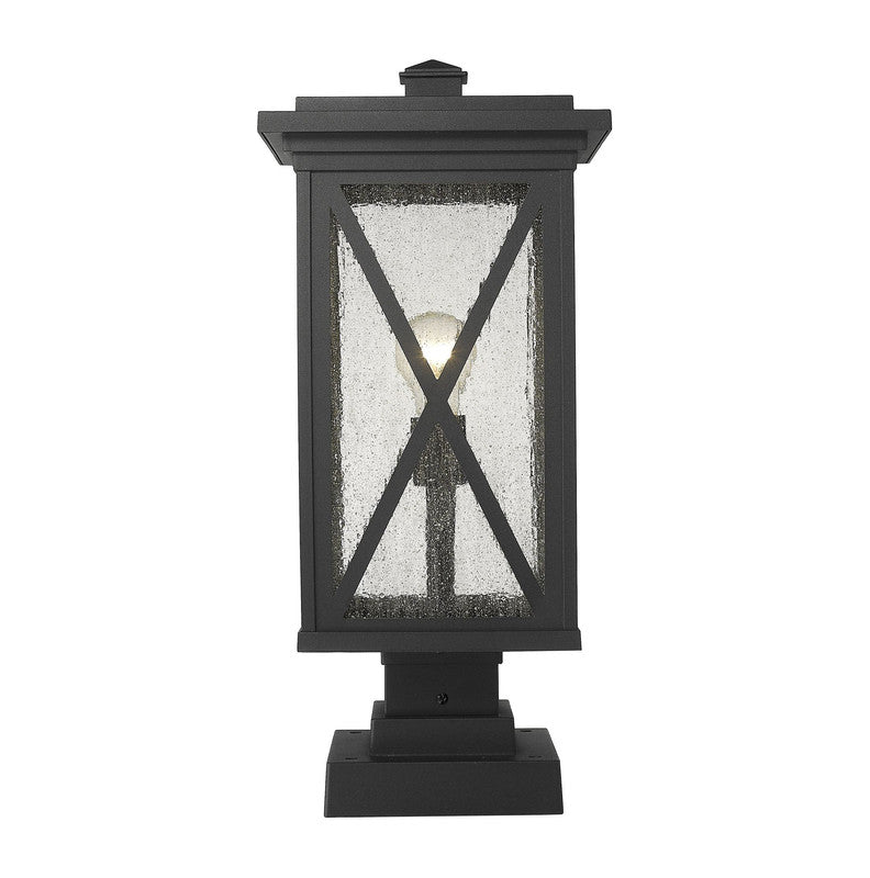 583PHBS-SQPM - Brookside 1 Light 10" Pier Mount