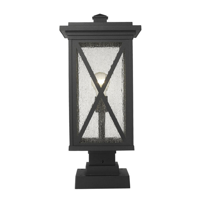 583PHBS-SQPM - Brookside 1 Light 10" Pier Mount