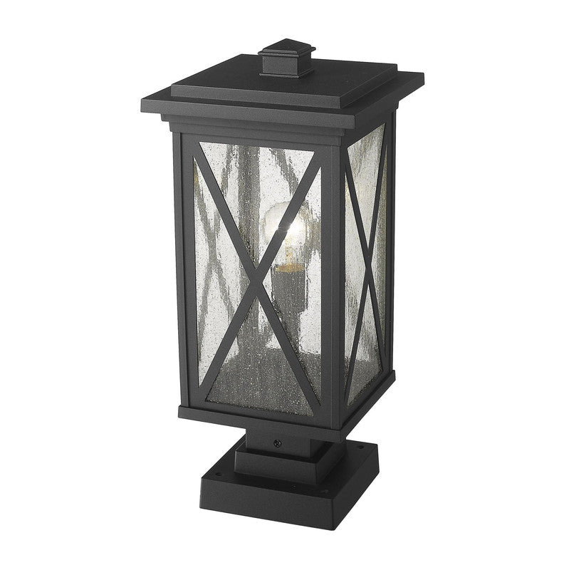 583PHBS-SQPM - Brookside 1 Light 10" Pier Mount