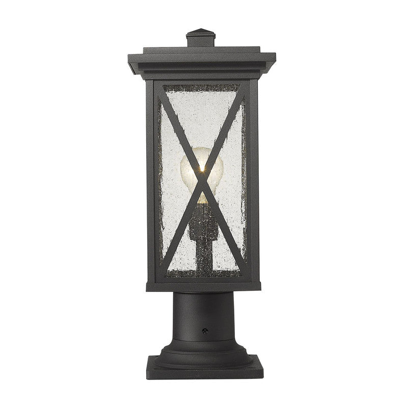 583PHMR-533PM - Brookside 1 Light 8" Pier Mount