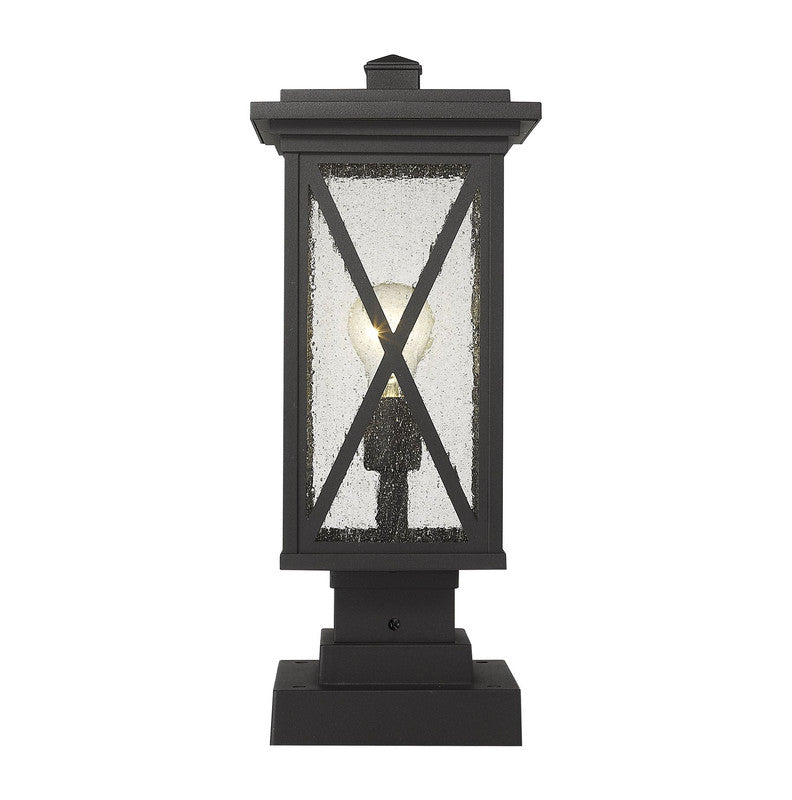 583PHMS-SQPM - Brookside 1 Light 8" Pier Mount