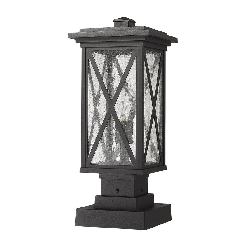 583PHMS-SQPM - Brookside 1 Light 8" Pier Mount