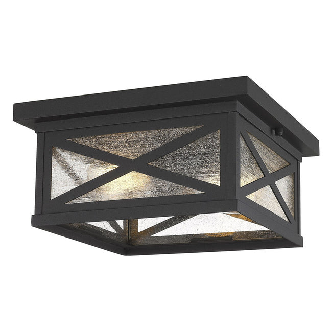 583F - Brookside 2 Light 12" Flush Mount