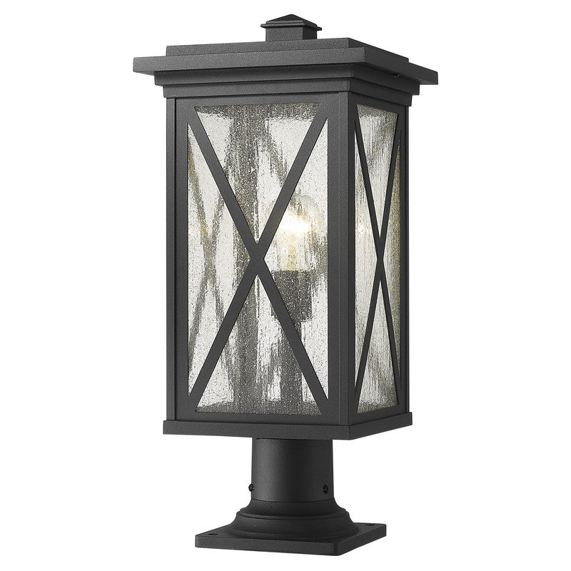 583PHBR-533PM - Brookside 1 Light 10" Pier Mount