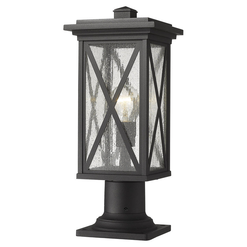 583PHMR-533PM - Brookside 1 Light 8" Pier Mount