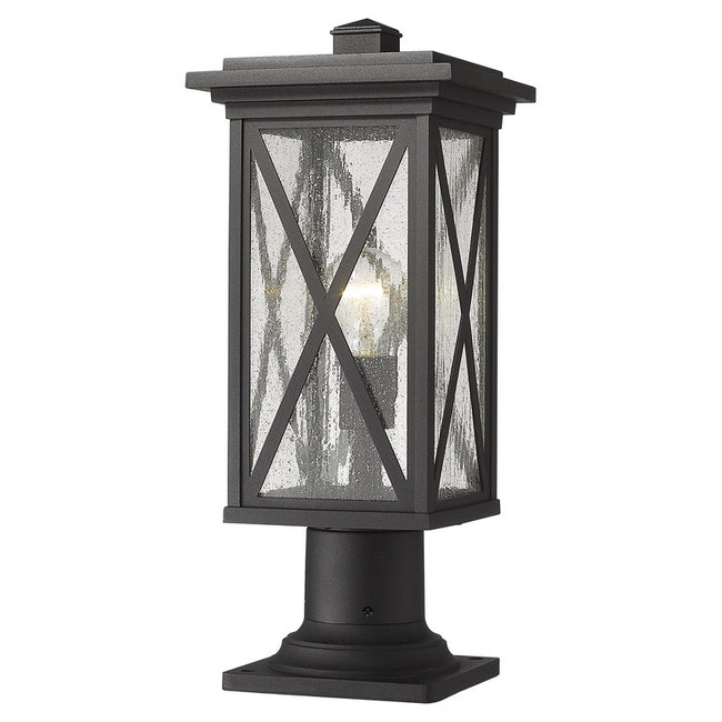 583PHMR-533PM - Brookside 1 Light 8" Pier Mount