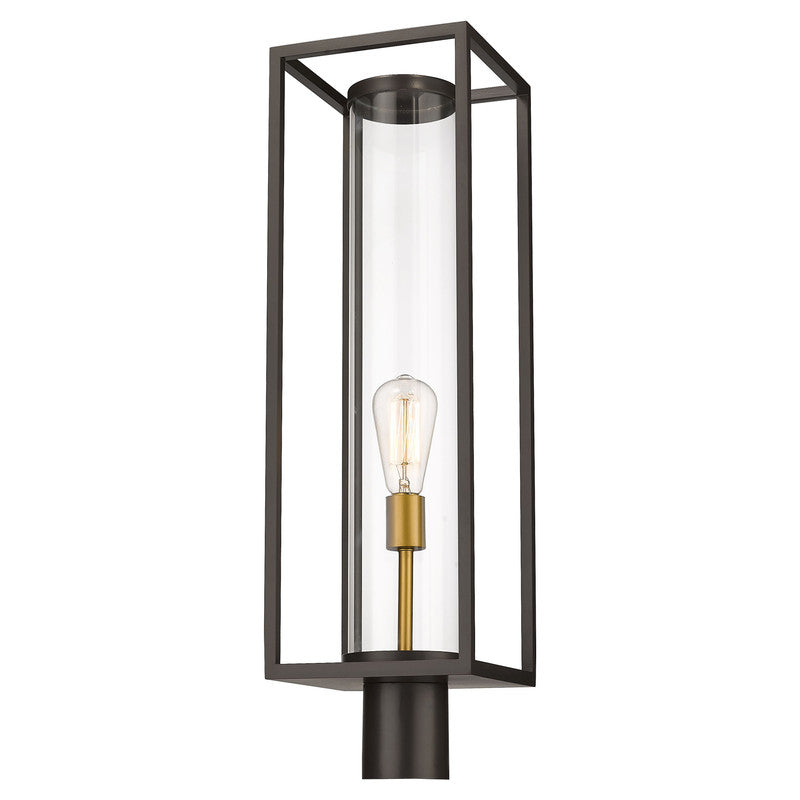 Z-Lite 584PHBR - Dunbroch 1 Light 8" Post Mount