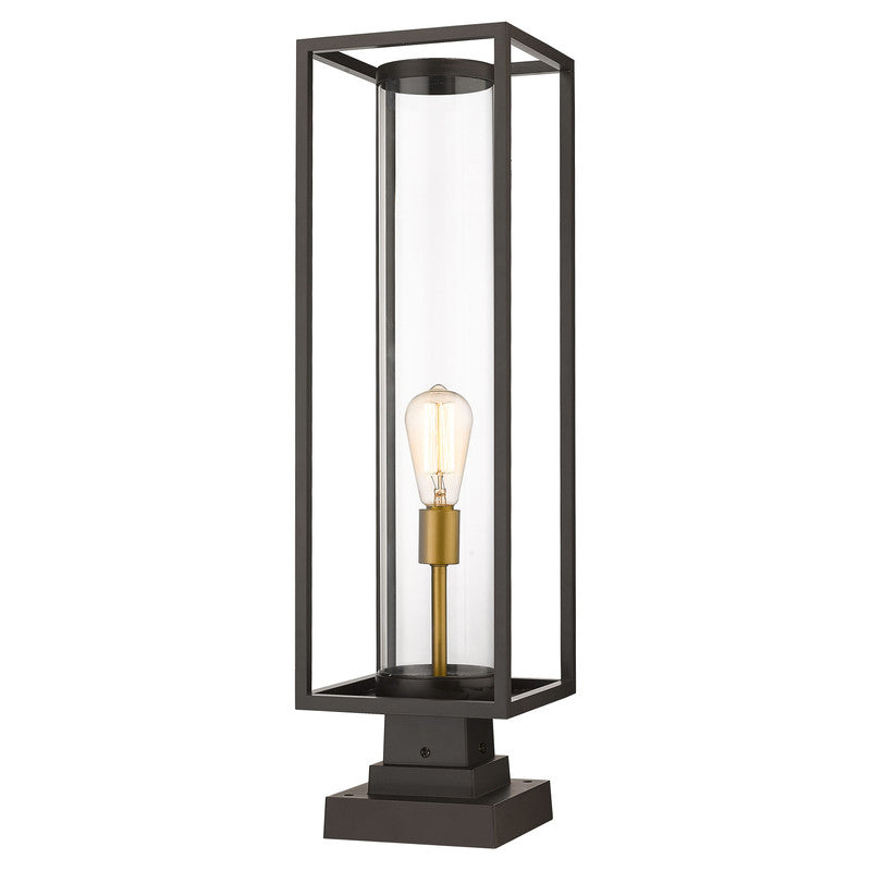 Z-Lite 584PHBS-SQPM - Dunbroch 1 Light 8" Pier Mount