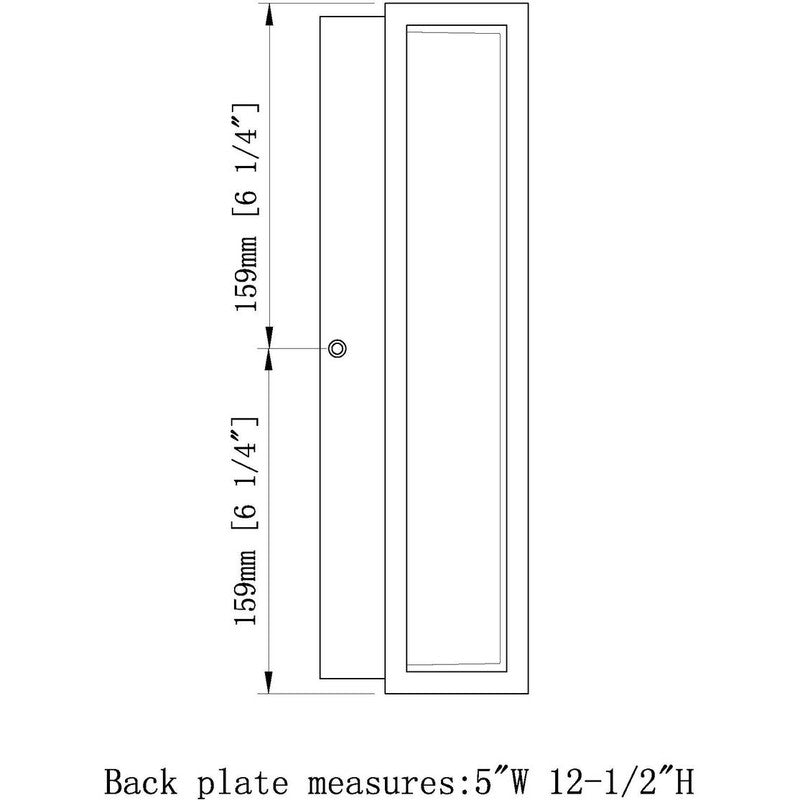 587S-LED - Baden Outdoor 1 Light 5" Sconce