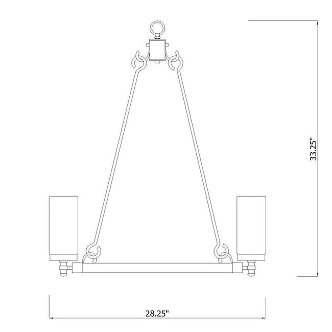 Z-Lite 589-6 - Marlow 6 Light 28" Pendant