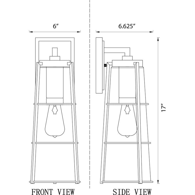 591B - Helix 1 Light 7" Sconce