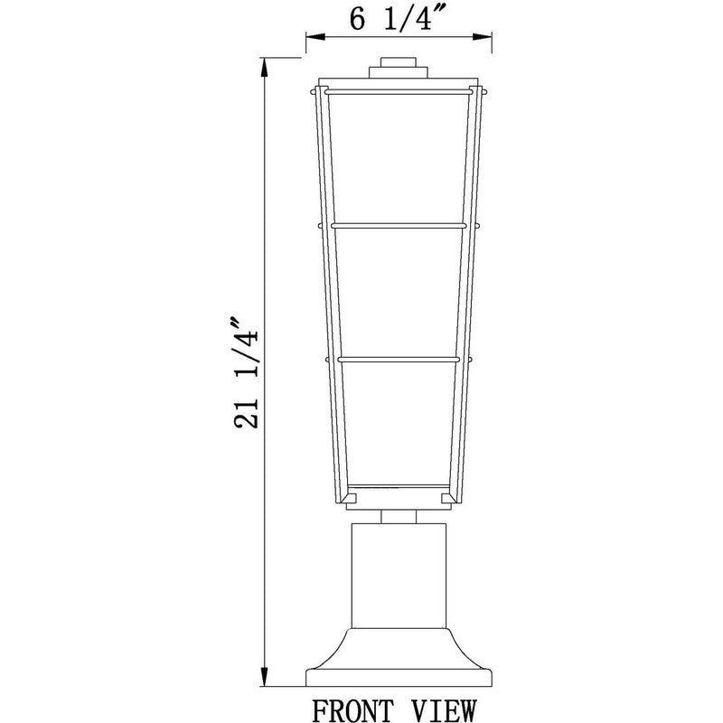 591PHB-553PM - Helix 1 Light 6" Pier Mount