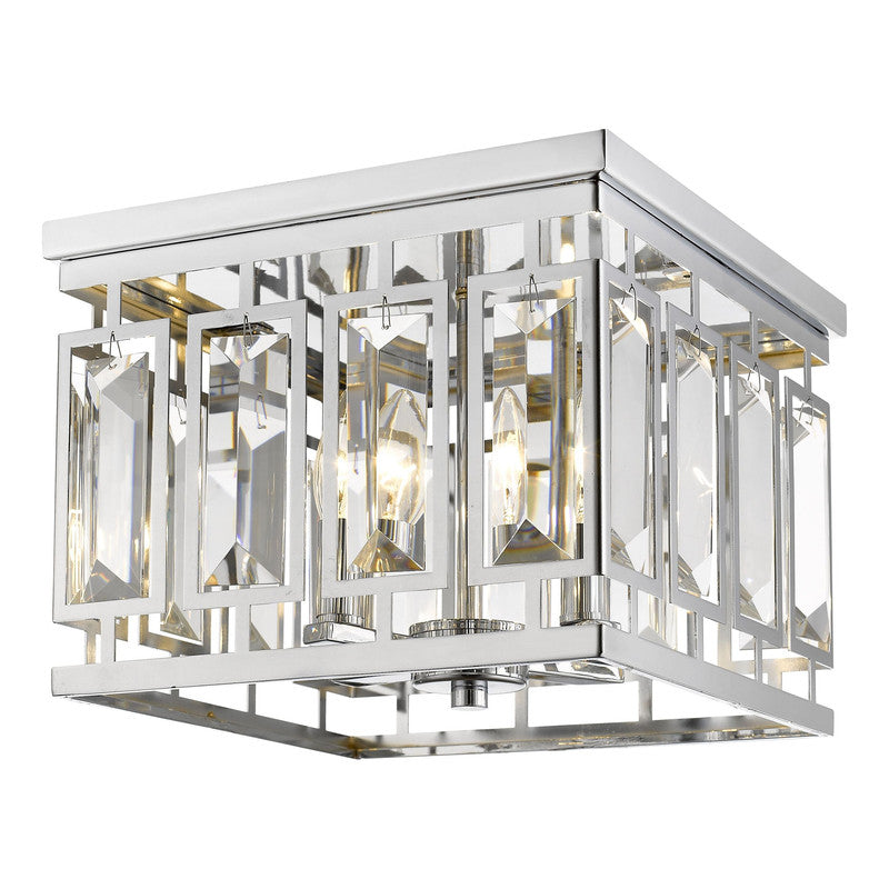 Z-Lite 6006F - Mersesse 4 Light 12" Flush Mount