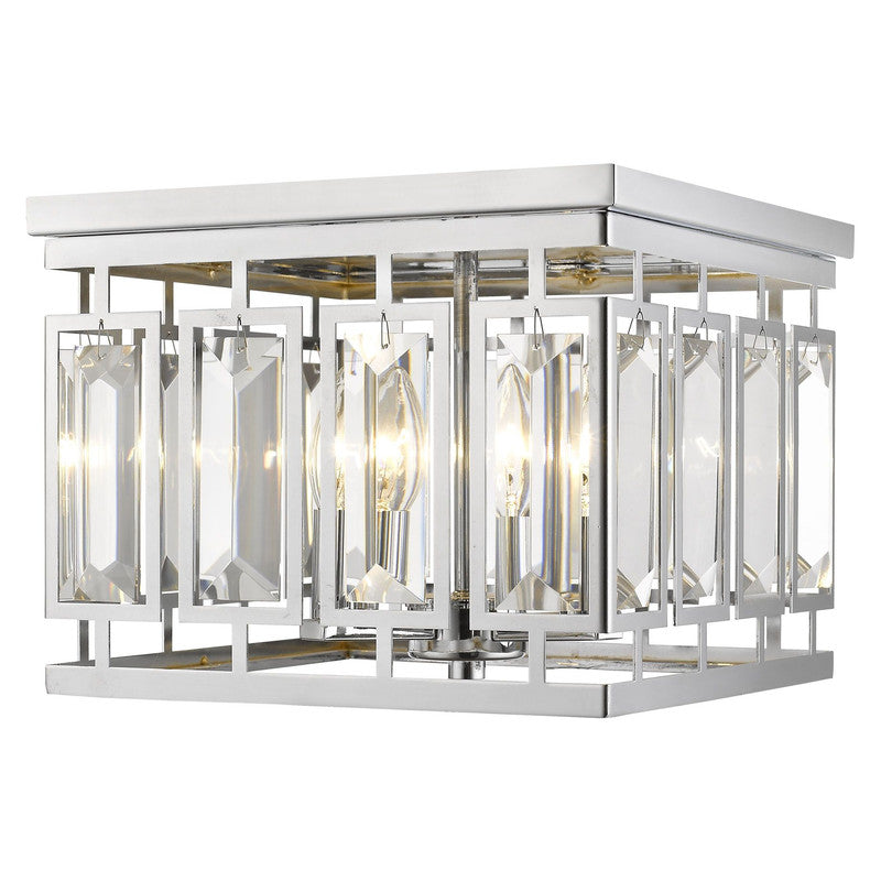 Z-Lite 6006F - Mersesse 4 Light 12" Flush Mount