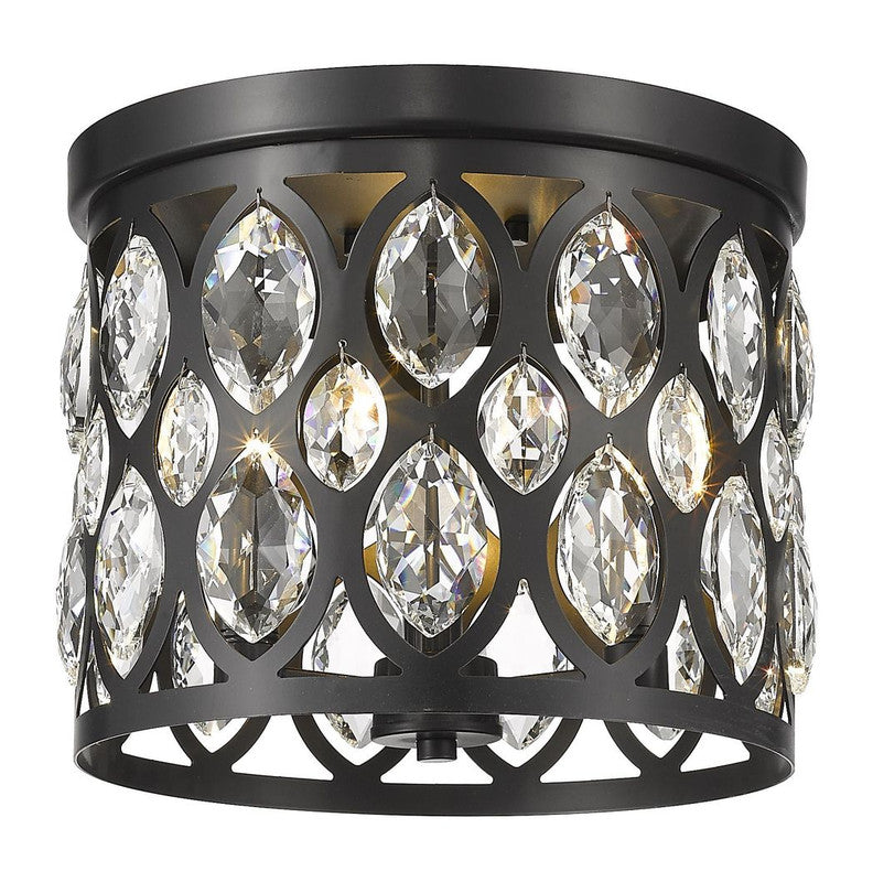 Z-Lite 6010F12 - Dealey 3 Light 12" Flush Mount