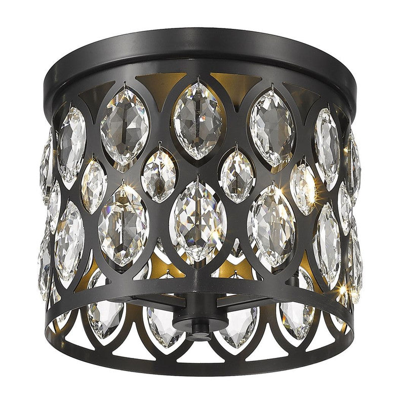 Z-Lite 6010F12 - Dealey 3 Light 12" Flush Mount