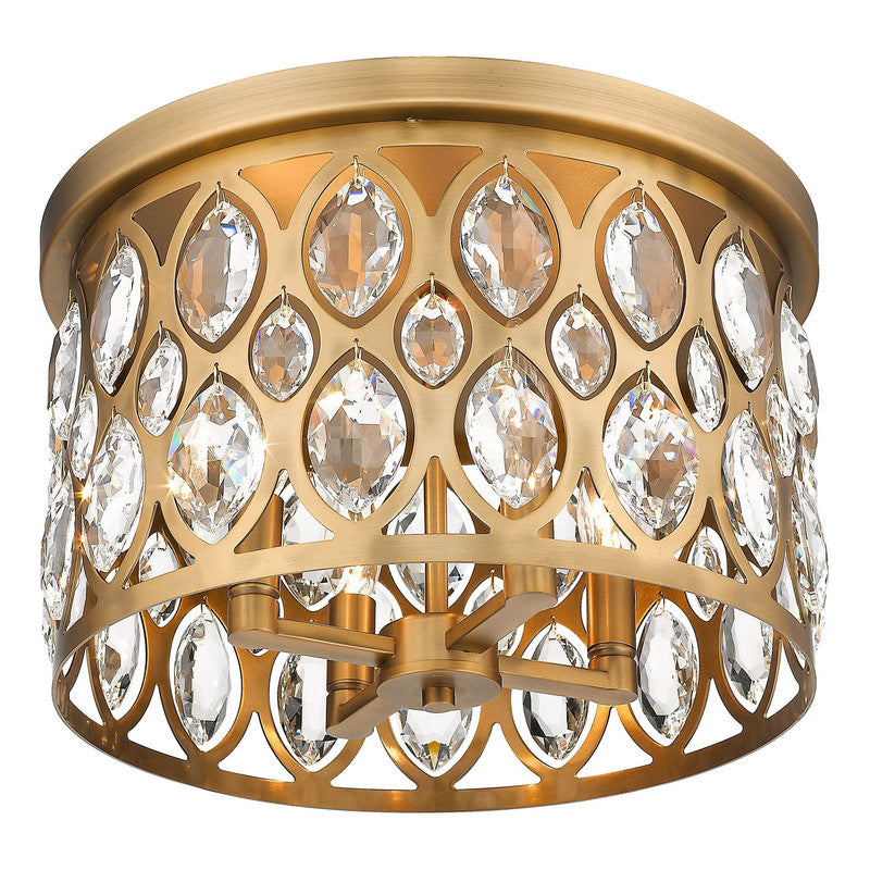 Z-Lite 6010F15 - Dealey 4 Light 16" Flush Mount