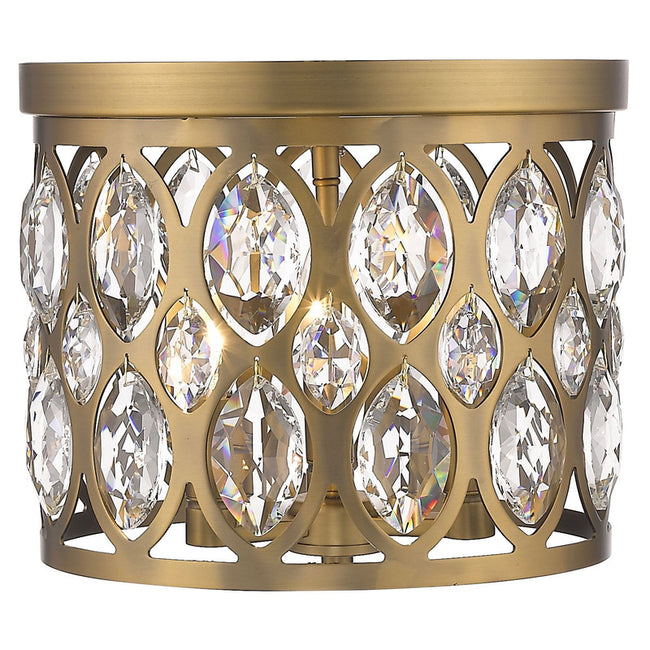 Z-Lite 6010F12 - Dealey 3 Light 12" Flush Mount