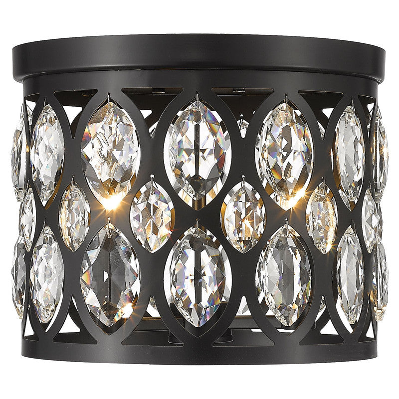 Z-Lite 6010F12 - Dealey 3 Light 12" Flush Mount