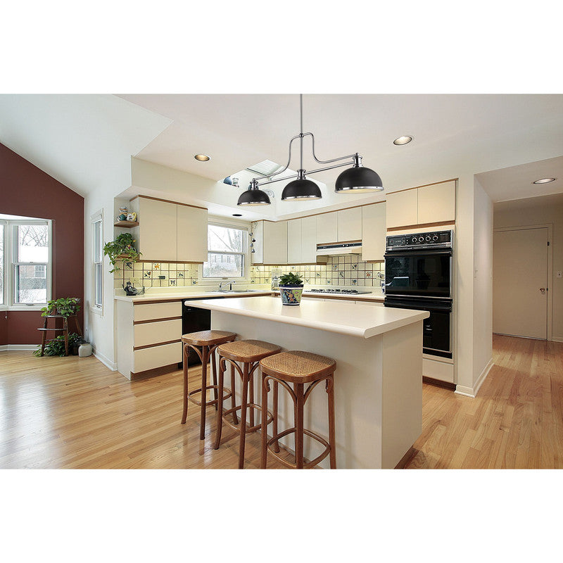 Z-Lite 725-3-D - Melange 3 Light 52" Chandelier