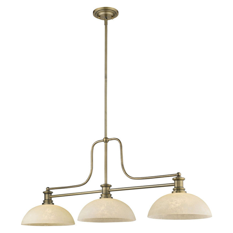 Z-Lite 725-3-D - Melange 3 Light 52" Chandelier