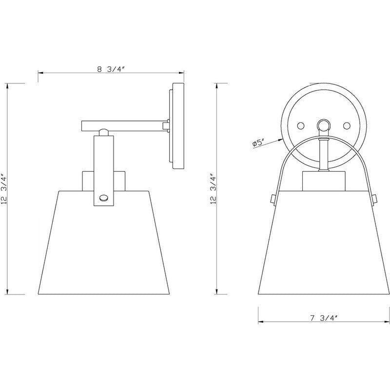 Z-Lite 726-1S - Z-Studio 1 Light 9" Sconce
