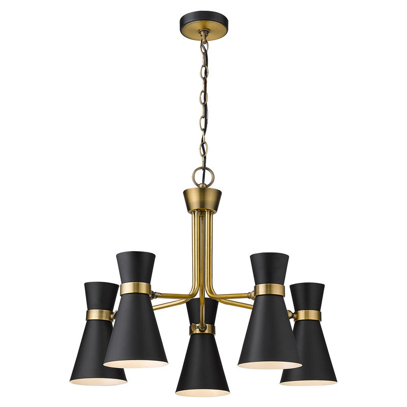 Z-Lite 728-5MB - Soriano 5 Light 27" Chandelier