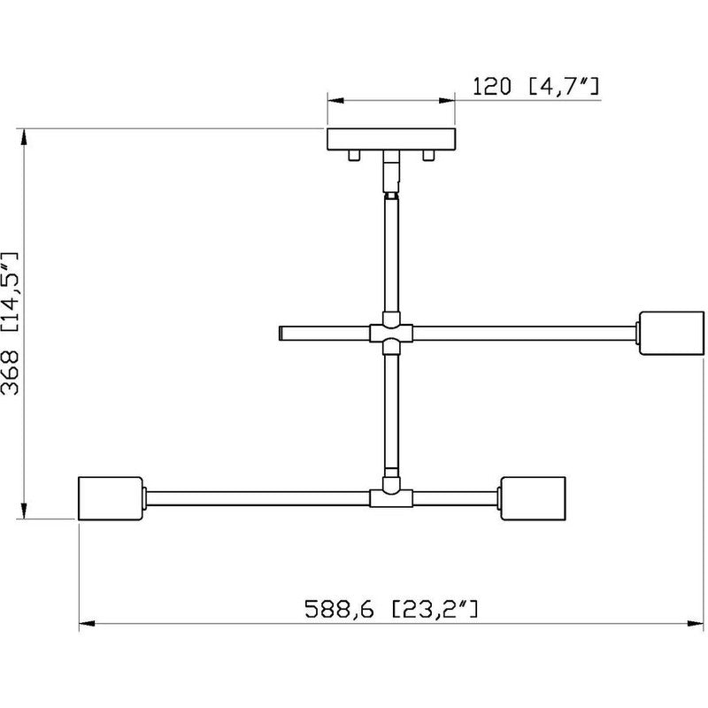 Z-Lite 731-3SF - Modernist 3 Light 23" Flush Mount