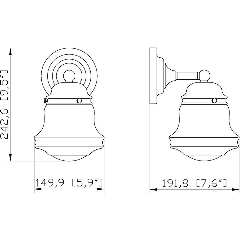 Z-Lite 736-1S - Vaughn 1 Light 8" Sconce