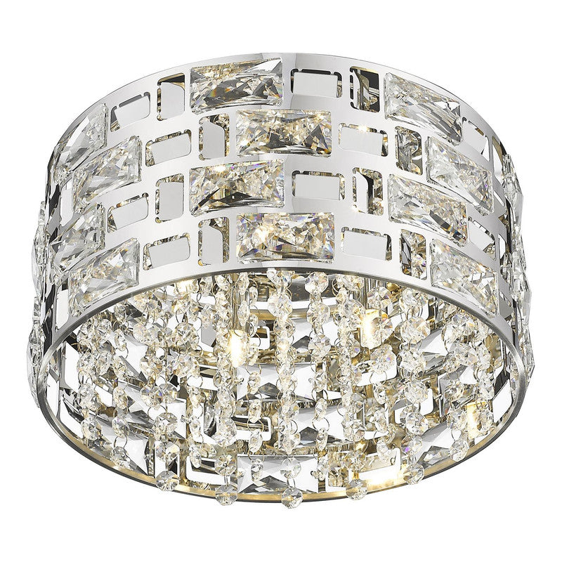 912F12-CH - Aludra 4 Light 12" Flush Mount