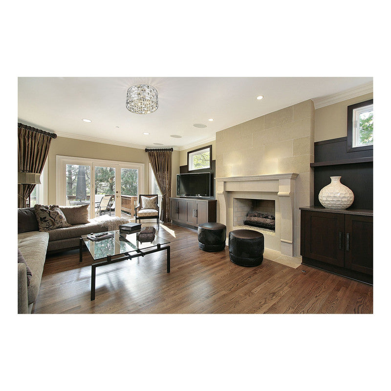 912F12-CH - Aludra 4 Light 12" Flush Mount