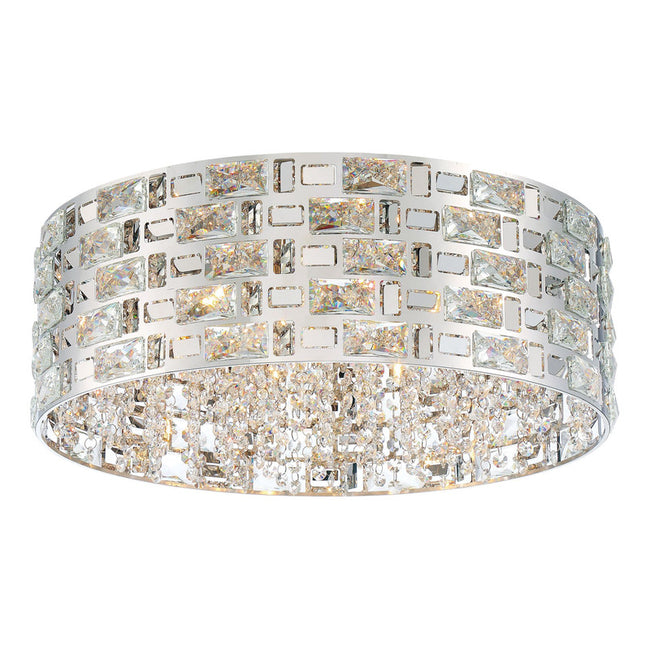 912F21-CH - Aludra 7 Light 21" Flush Mount